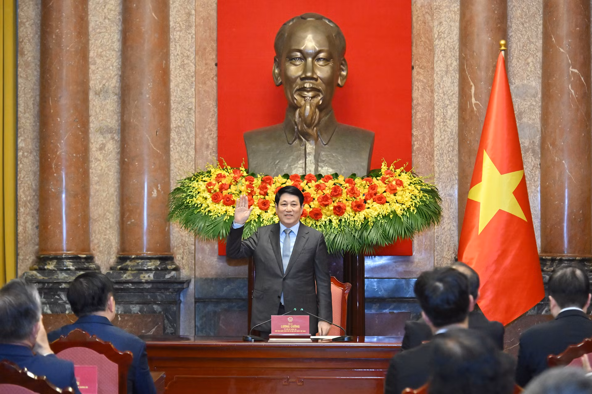 Chủ tịch nước Lương Cường tại buổi gặp mặt 100 điển hình tiêu biểu Chương trình Việc tử tế.