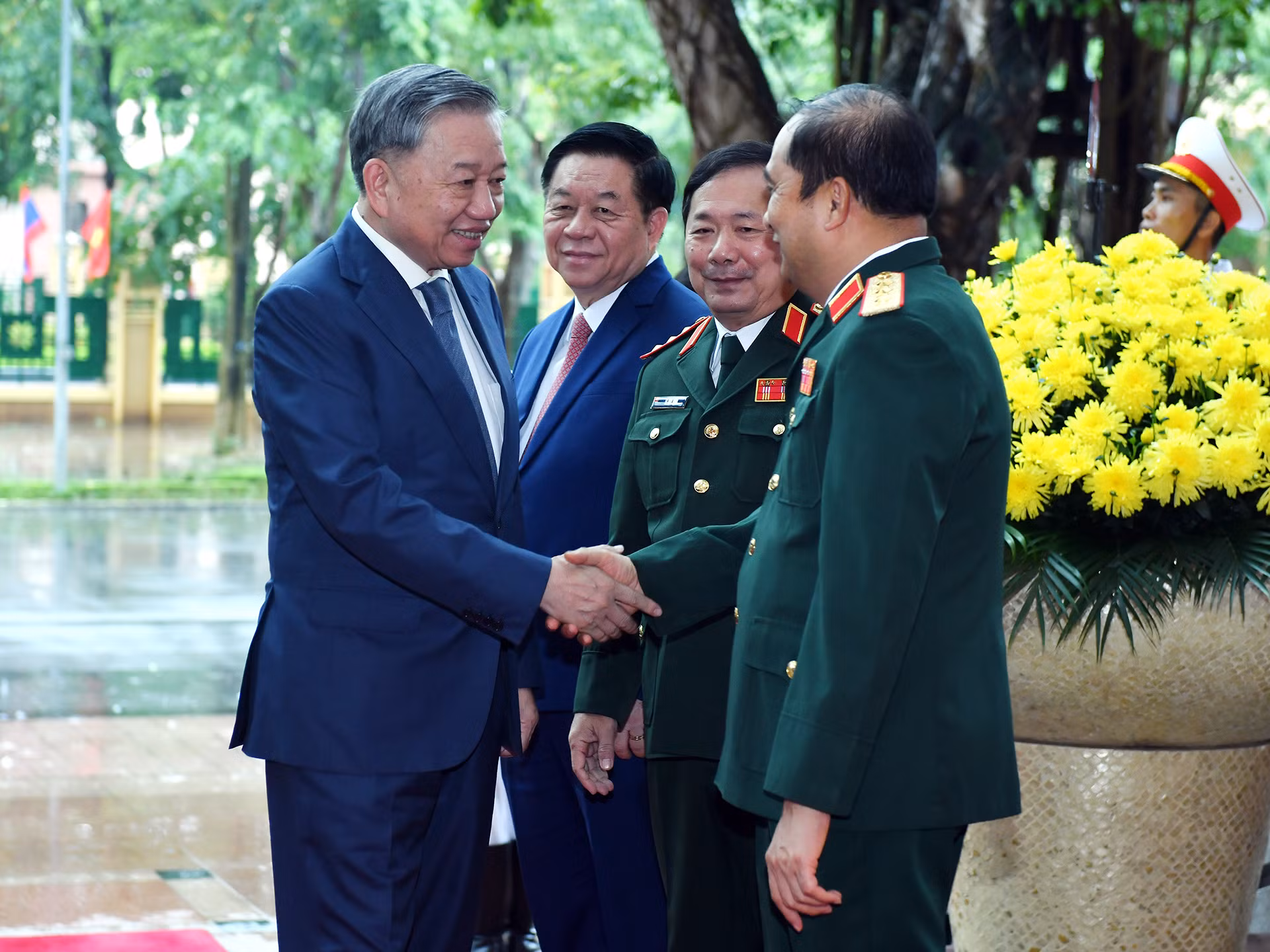 Tổng Bí thư, Chủ tịch nước Tô Lâm tới dự buổi gặp mặt.