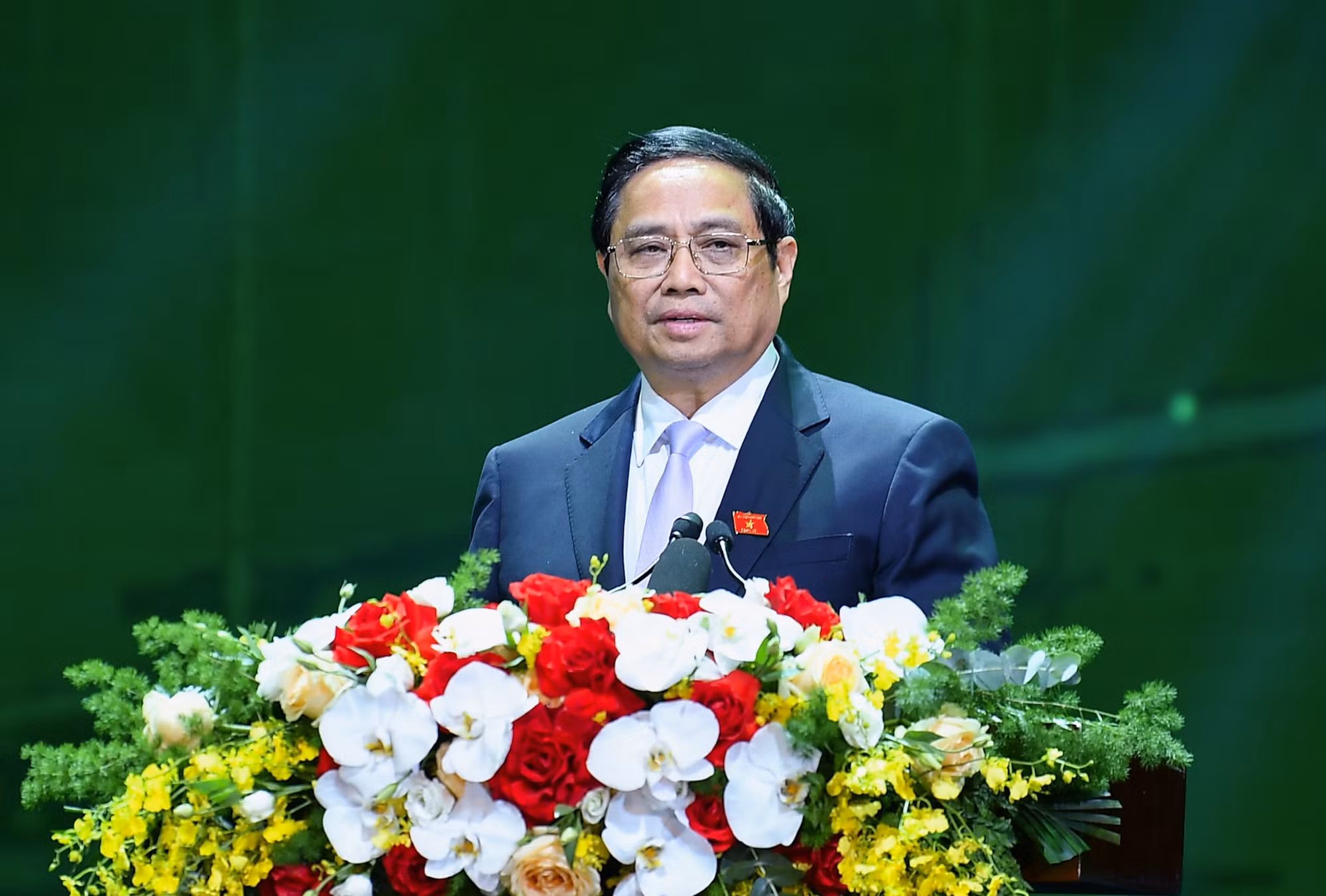 Thủ tướng Chính phủ Phạm Minh Chính phát biểu tại buổi lễ.