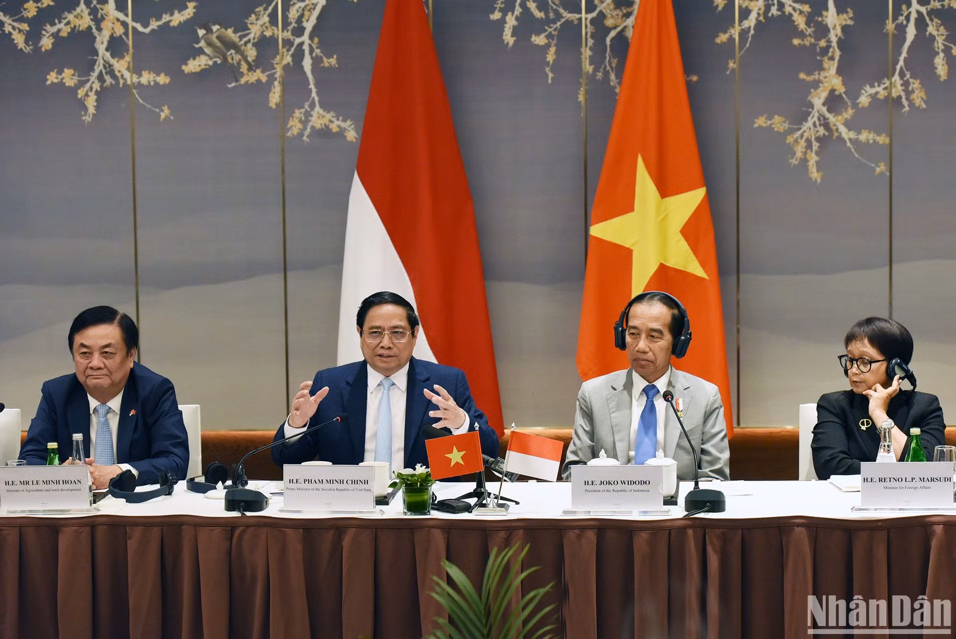 Thủ tướng Phạm Minh Chính và Tổng thống Joko Widodo đồng chủ trì Đối thoại.