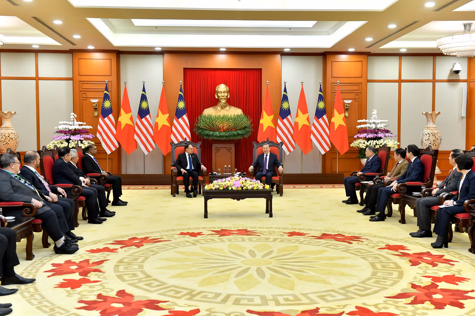 Quang cảnh buổi tiếp.