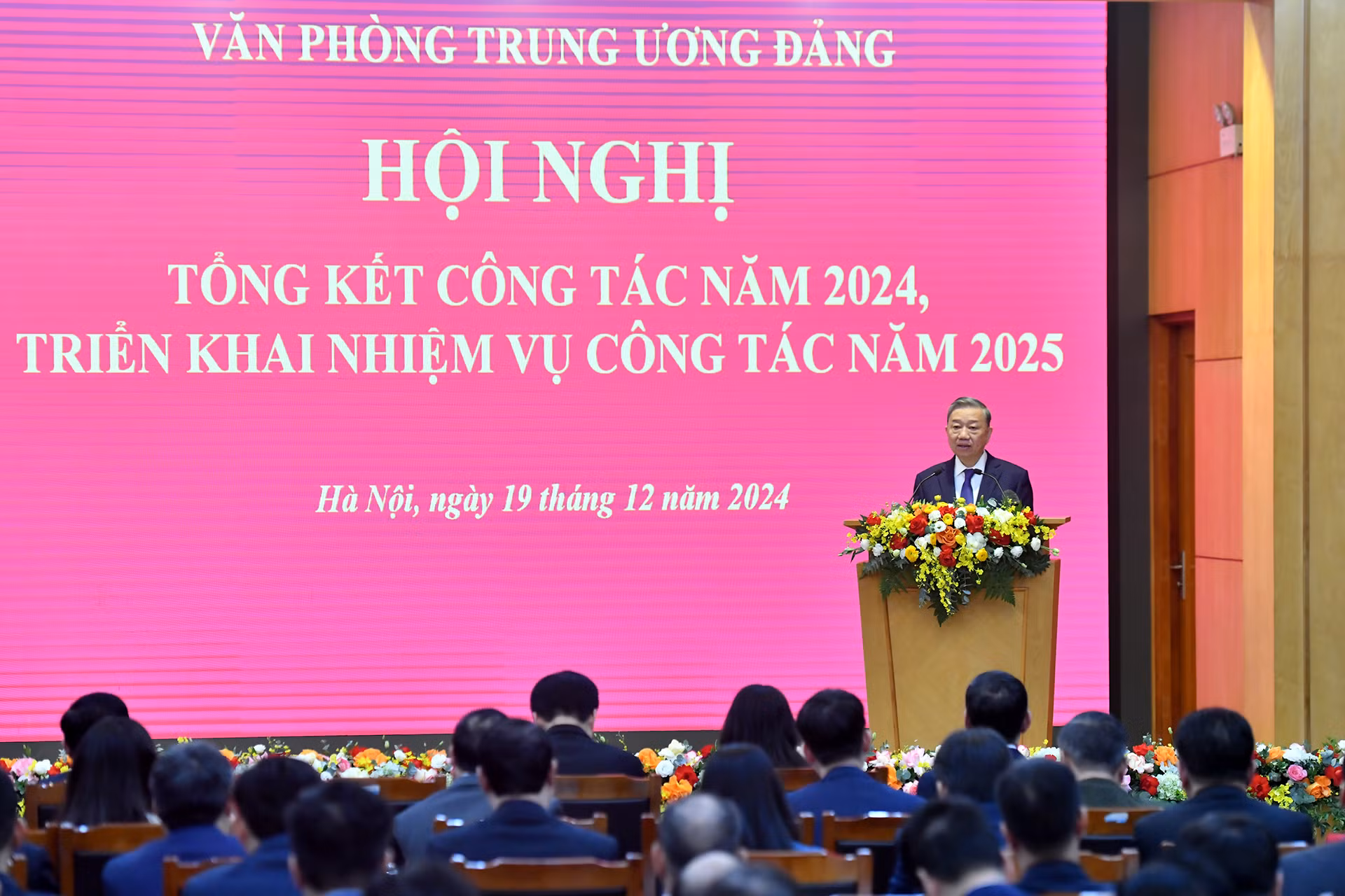[Ảnh] Tổng Bí thư Tô Lâm dự Hội nghị tổng kết của Văn phòng Trung ương Đảng ảnh 5