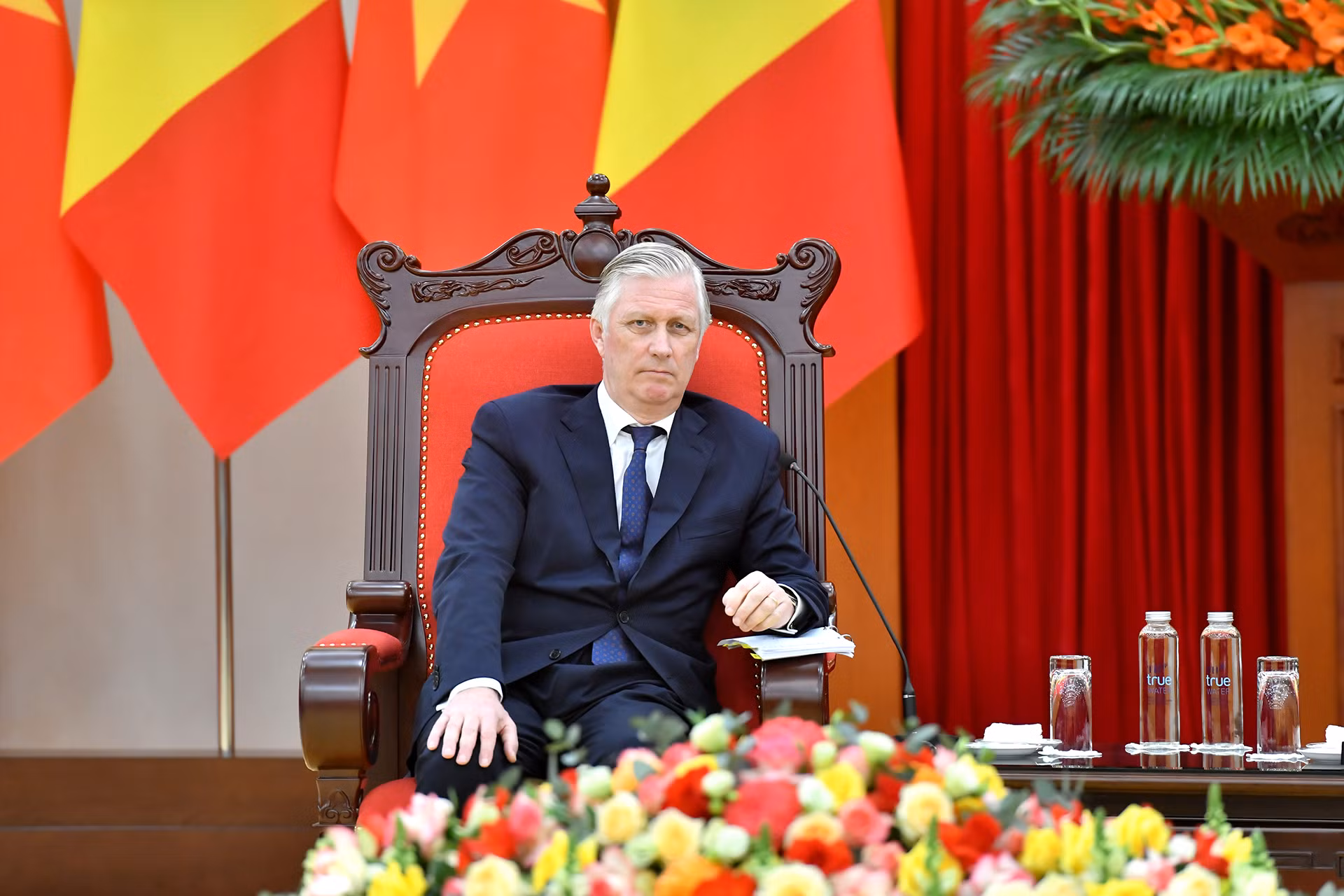 Nhà vua Vương quốc Bỉ Philippe tại buổi tiếp.