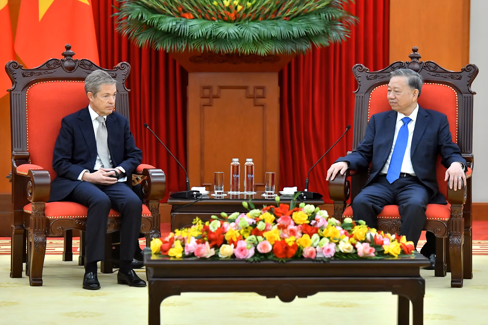 Tổng Bí thư Tô Lâm tiếp ông Nicholas Berggruen, Nhà sáng lập, Chủ tịch Công ty đầu tư Berggruen Holdings và Viện Berggruen.