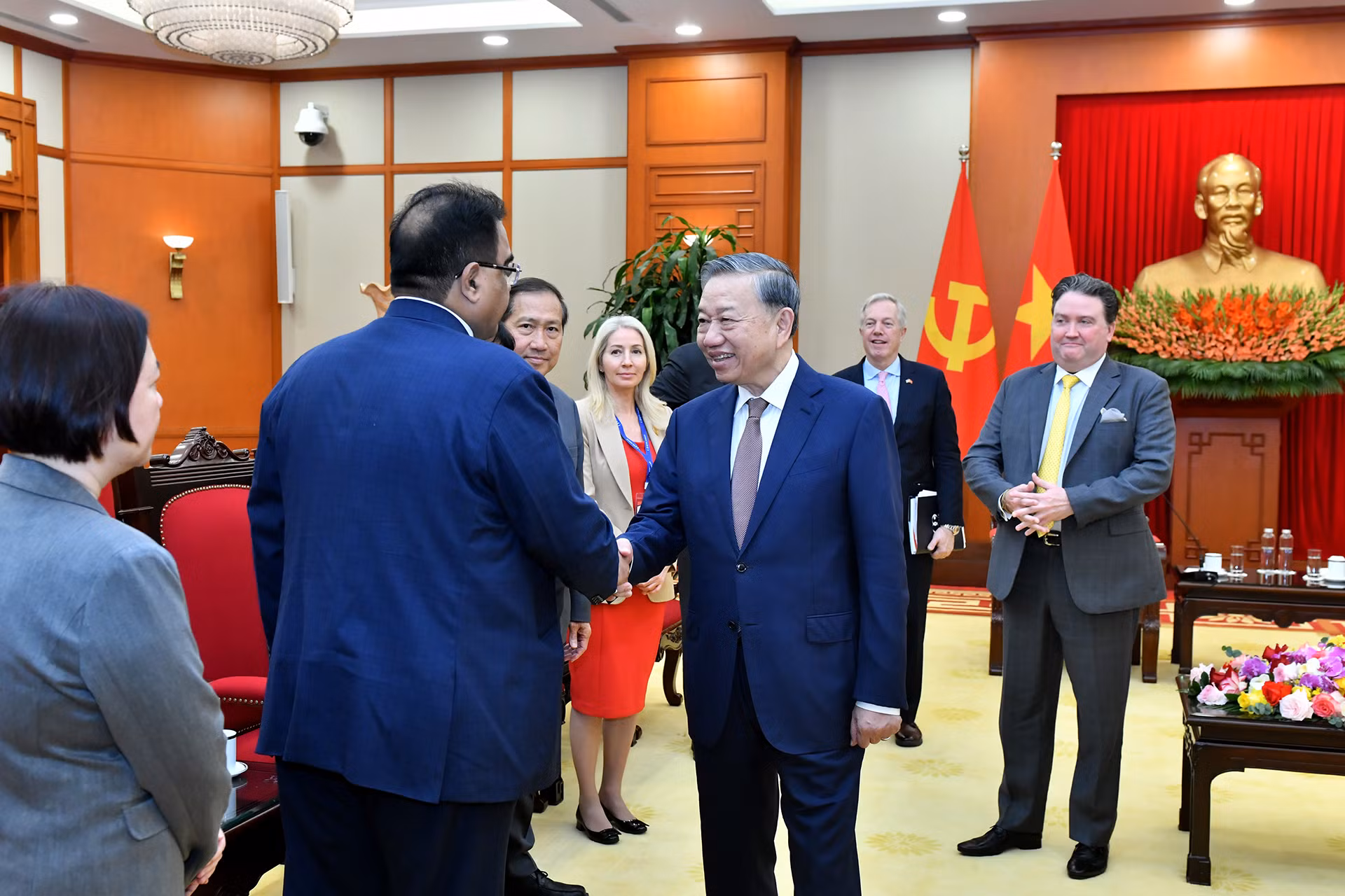 [Ảnh] Tổng Bí thư Tô Lâm tiếp Đoàn doanh nghiệp Hội đồng Kinh doanh Hoa Kỳ-ASEAN ảnh 10