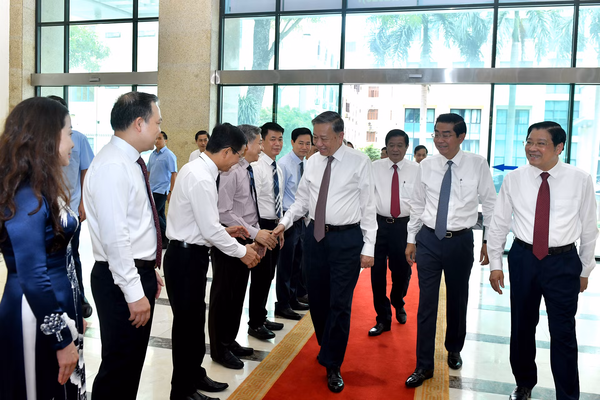 Tổng Bí thư Tô Lâm với lãnh đạo và cán bộ Ban Nội chính Trung ương.