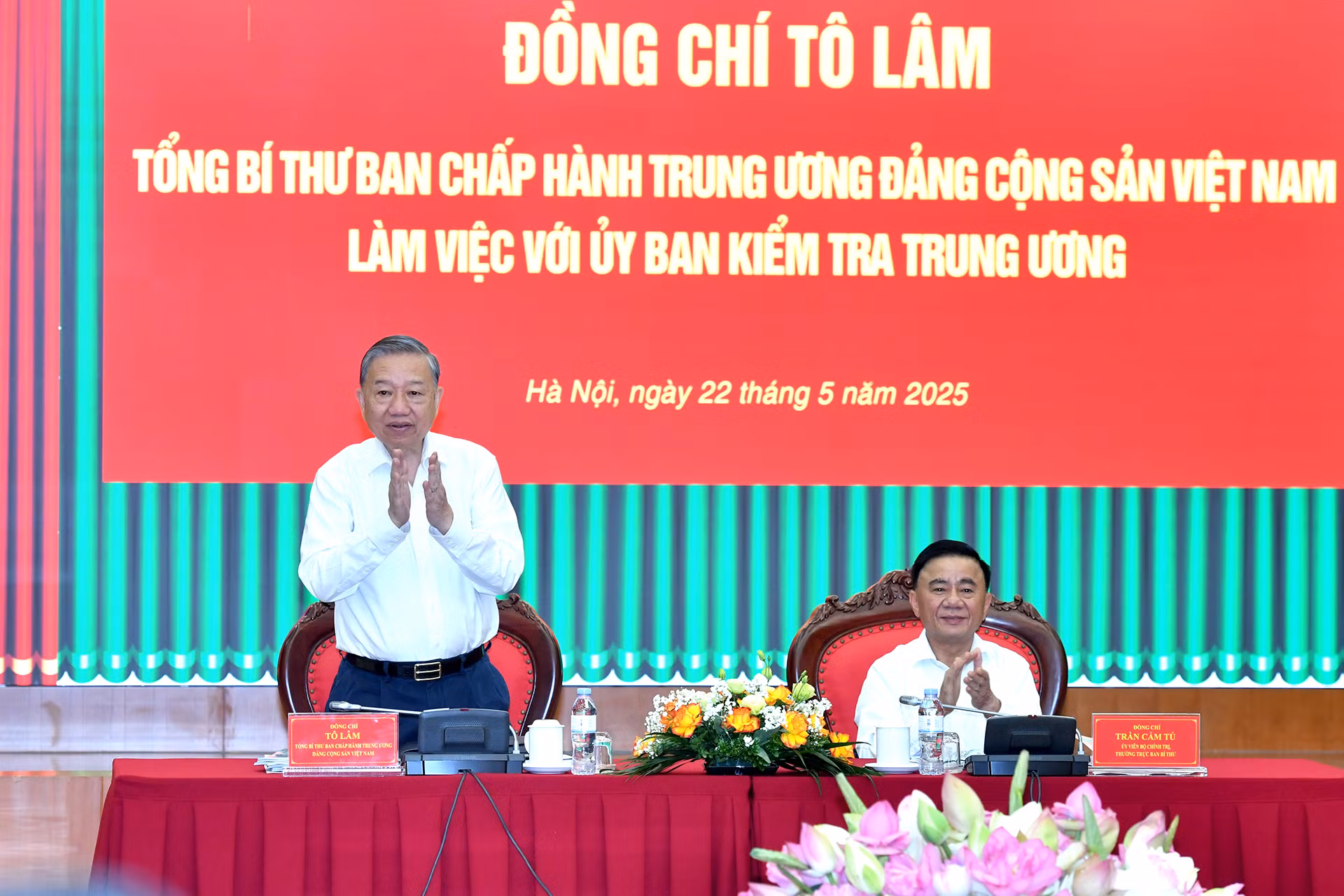 Tổng Bí thư Tô Lâm chủ trì buổi làm việc với Ủy ban Kiểm tra Trung ương. Tổng Bí thư Tô Lâm chủ trì buổi làm việc với Ủy ban Kiểm tra Trung ương.