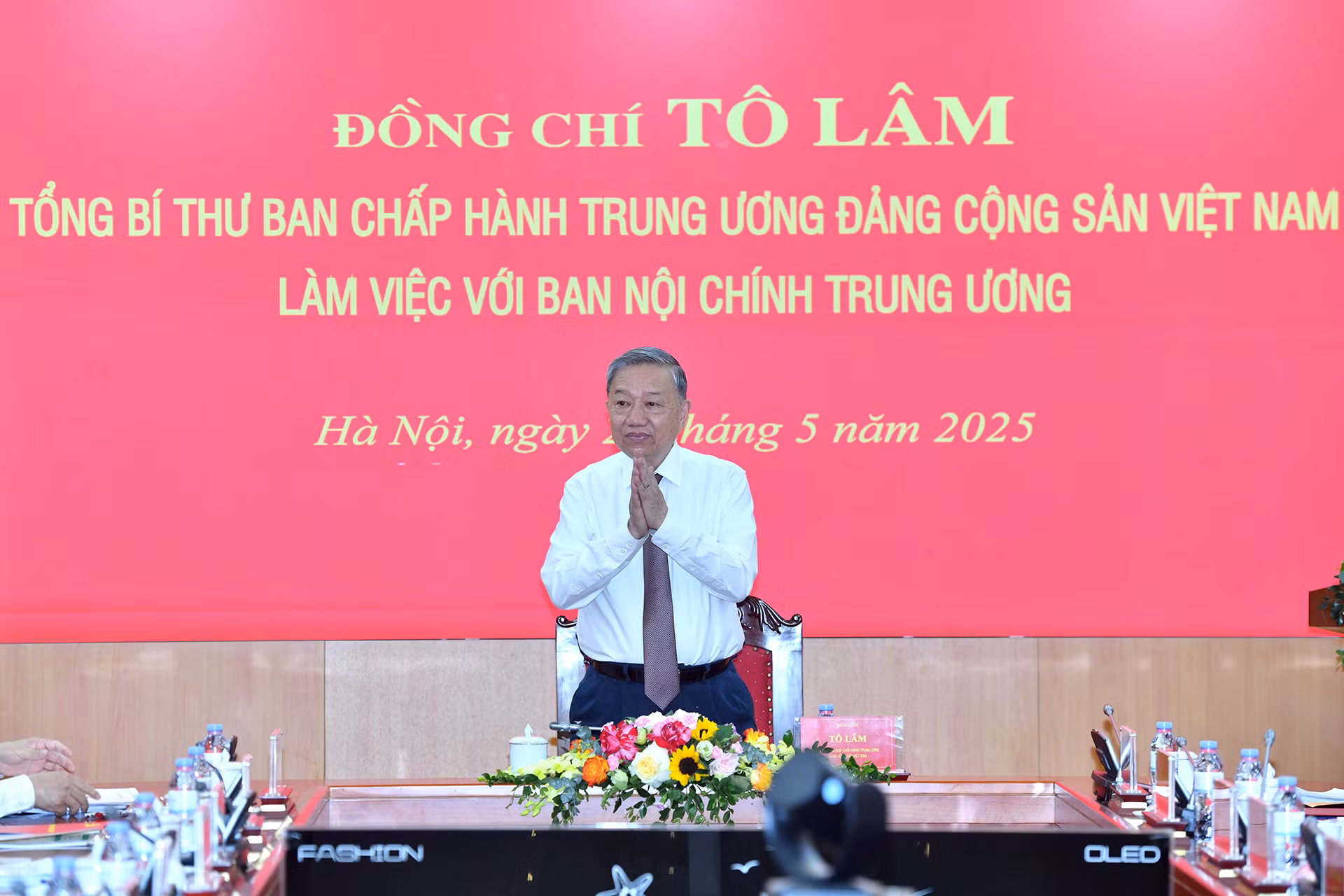 Tổng Bí thư Tô Lâm chủ trì buổi làm việc với Ban Nội chính Trung ương.