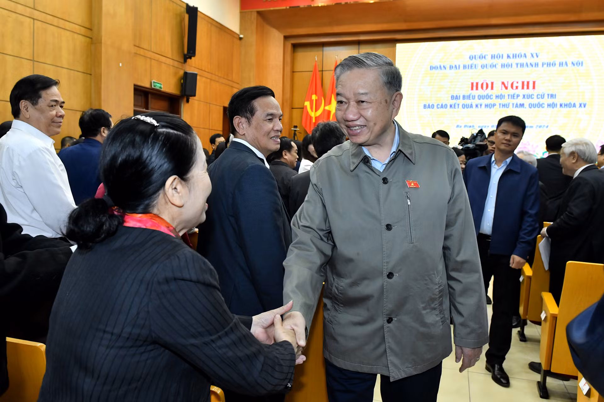Tổng Bí thư Tô Lâm với cử tri thành phố Hà Nội. Tổng Bí thư Tô Lâm với cử tri thành phố Hà Nội.