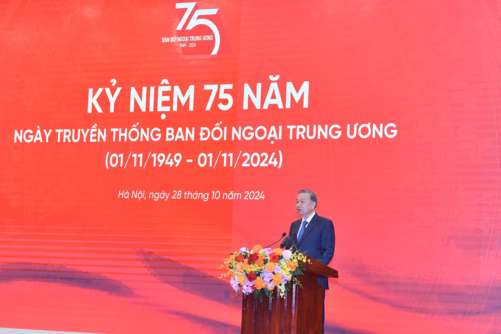 Tổng Bí thư Tô Lâm phát biểu tại Lễ kỷ niệm. Tổng Bí thư Tô Lâm phát biểu tại Lễ kỷ niệm.