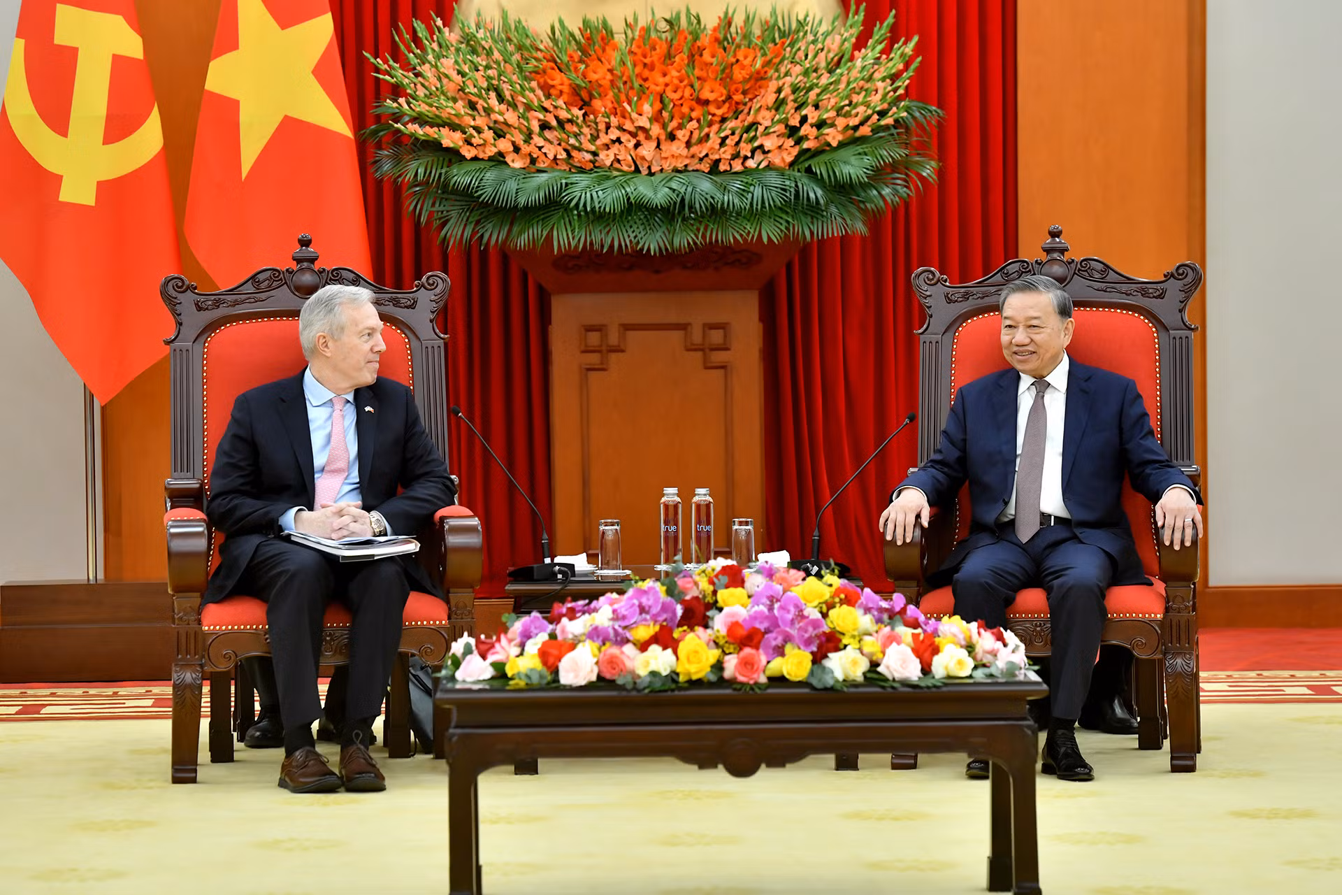 Tổng Bí thư Tô Lâm tiếp ông Ted Osius, Chủ tịch kiêm Tổng Giám đốc Hội đồng Kinh doanh Hoa Kỳ-ASEAN.