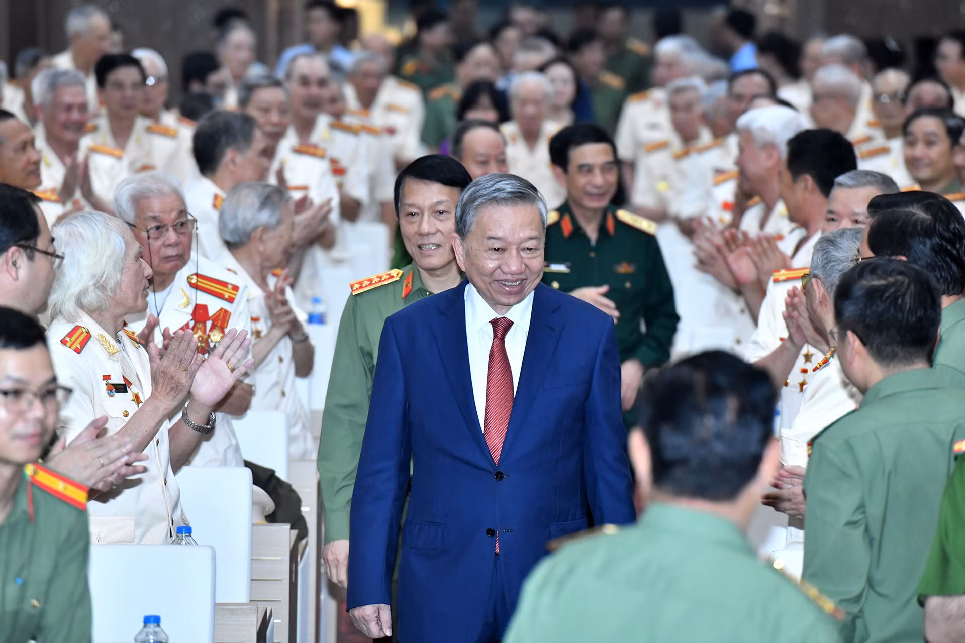 Tổng Bí thư Tô Lâm tại buổi gặp mặt.