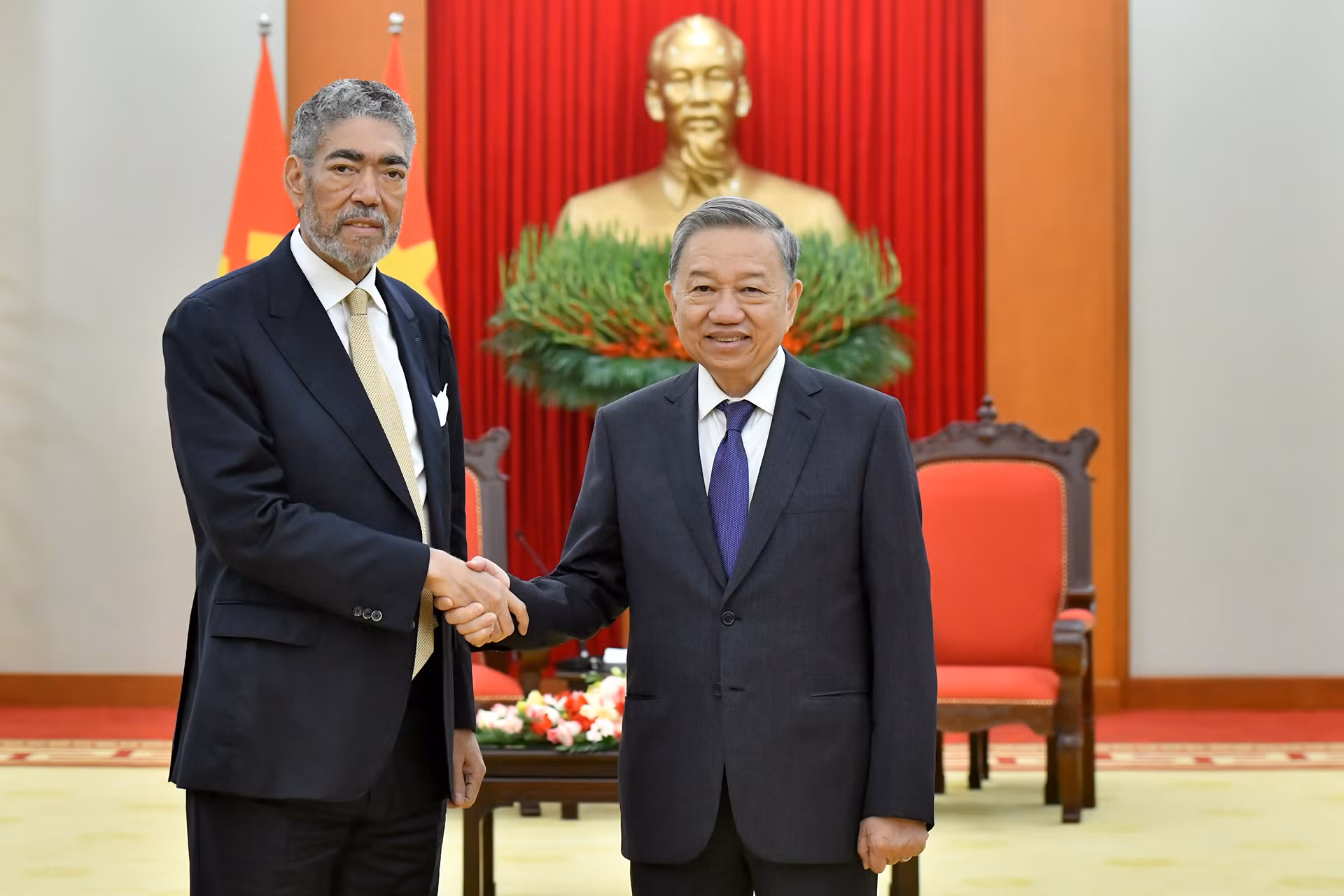 Tổng Bí thư Tô Lâm tiếp đồng chí Miguel Mejía, Tổng Bí thư Đảng Phong trào Cánh tả Thống nhất (MIU), Bộ trưởng Chính sách Hội nhập khu vực Cộng hòa Dominica.