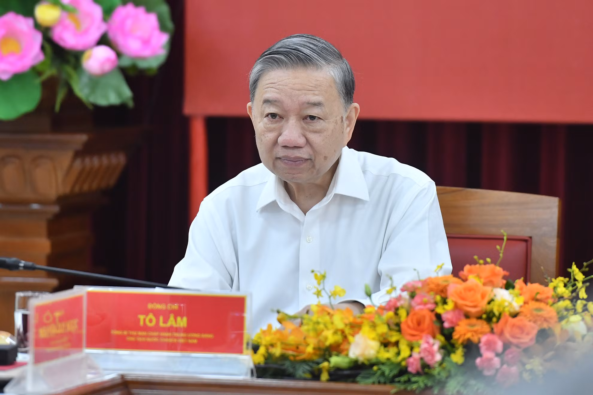 Tổng Bí thư, Chủ tịch nước Tô Lâm làm việc với Ban Cán sự Đảng Bộ Ngoại giao.