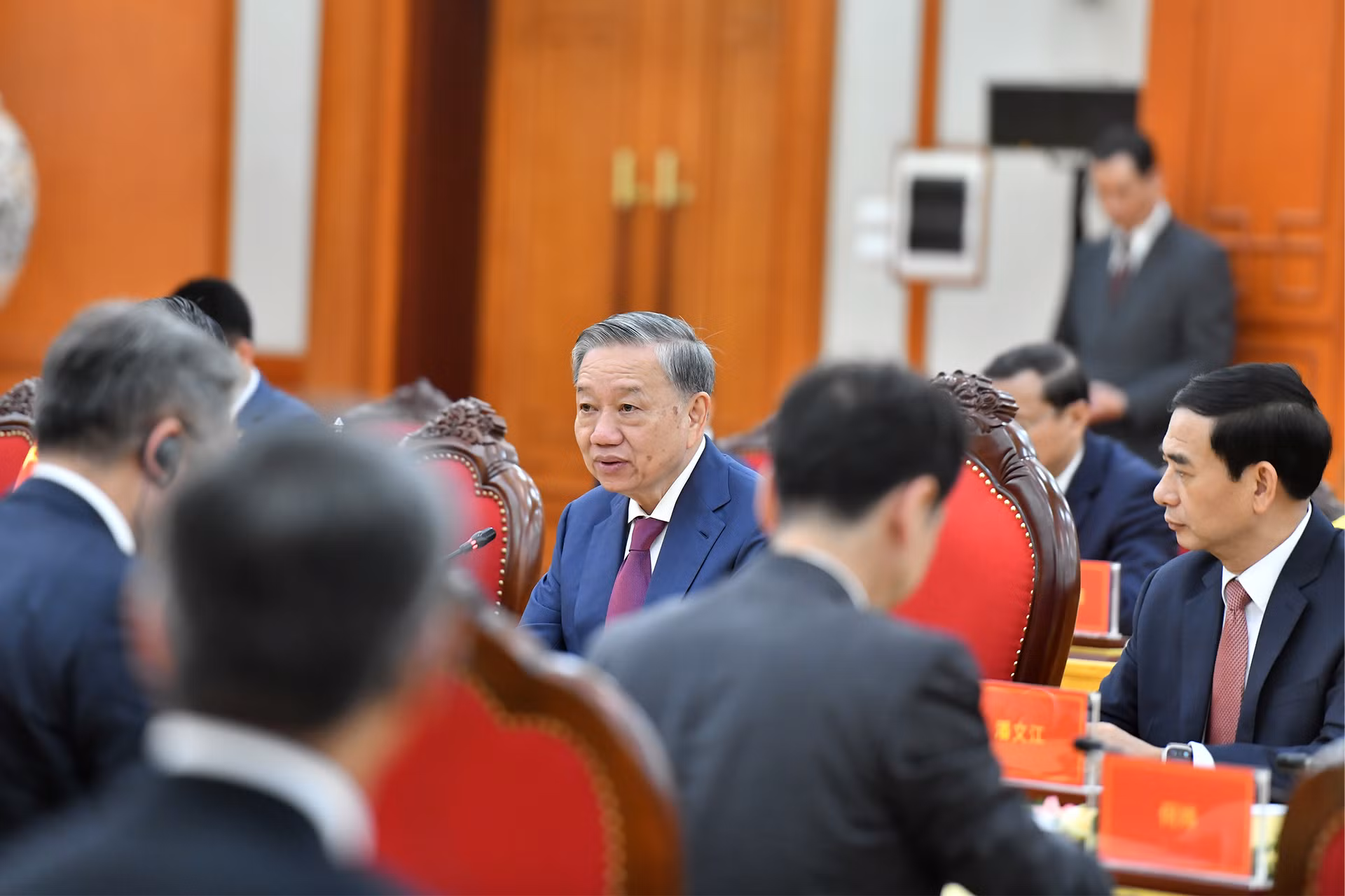 Tổng Bí thư, Chủ tịch nước Tô Lâm phát biểu tại buổi tiếp. Tổng Bí thư, Chủ tịch nước Tô Lâm phát biểu tại buổi tiếp.