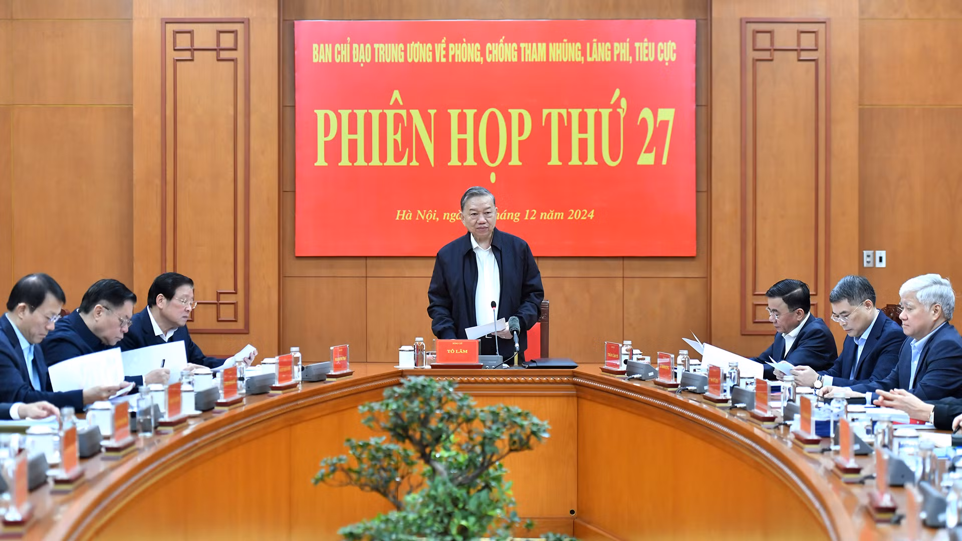 Tổng Bí thư Tô Lâm chủ trì phiên họp thứ 27, Ban Chỉ đạo Trung ương về phòng, chống tham nhũng, lãng phí, tiêu cực.