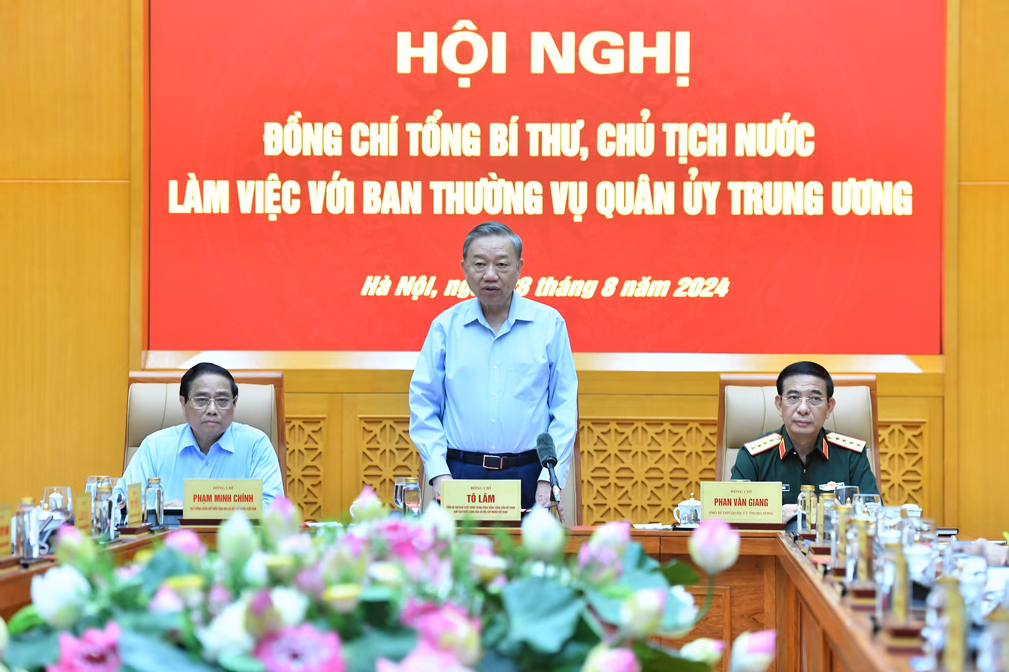 Tổng Bí thư, Chủ tịch nước Tô Lâm phát biểu tại hội nghị. Tổng Bí thư, Chủ tịch nước Tô Lâm phát biểu tại hội nghị.