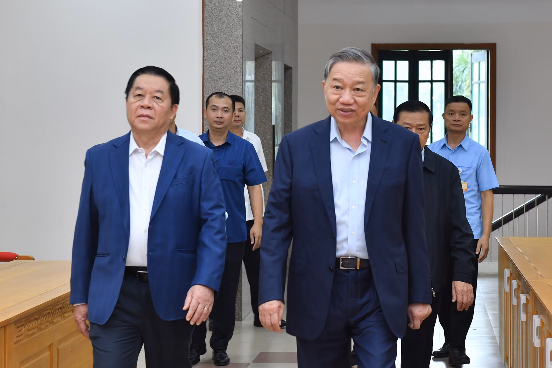 Tổng Bí thư Tô Lâm đến làm việc với Ban Tuyên giáo Trung ương.