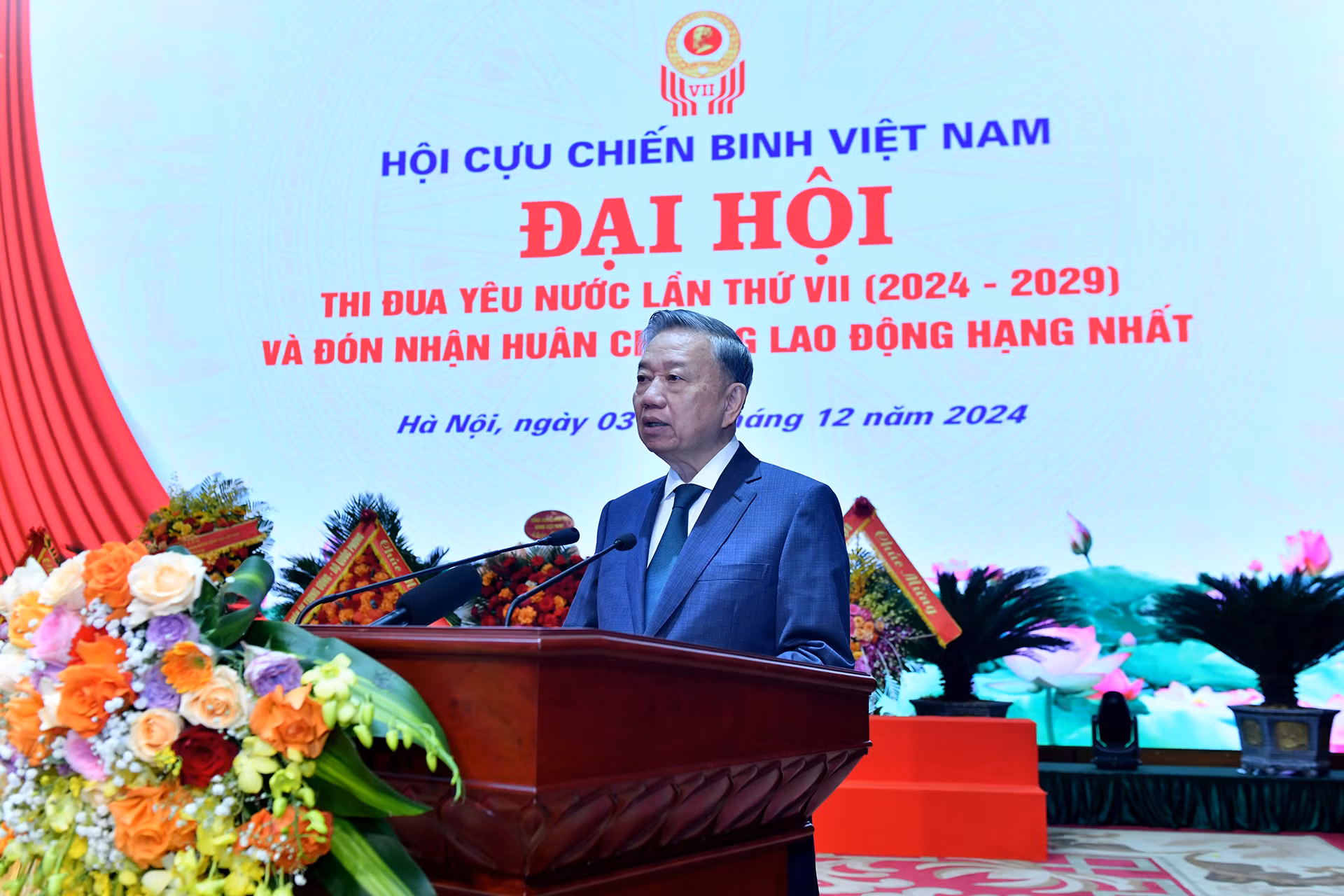 Tổng Bí thư Tô Lâm phát biểu chỉ đạo tại Đại hội.