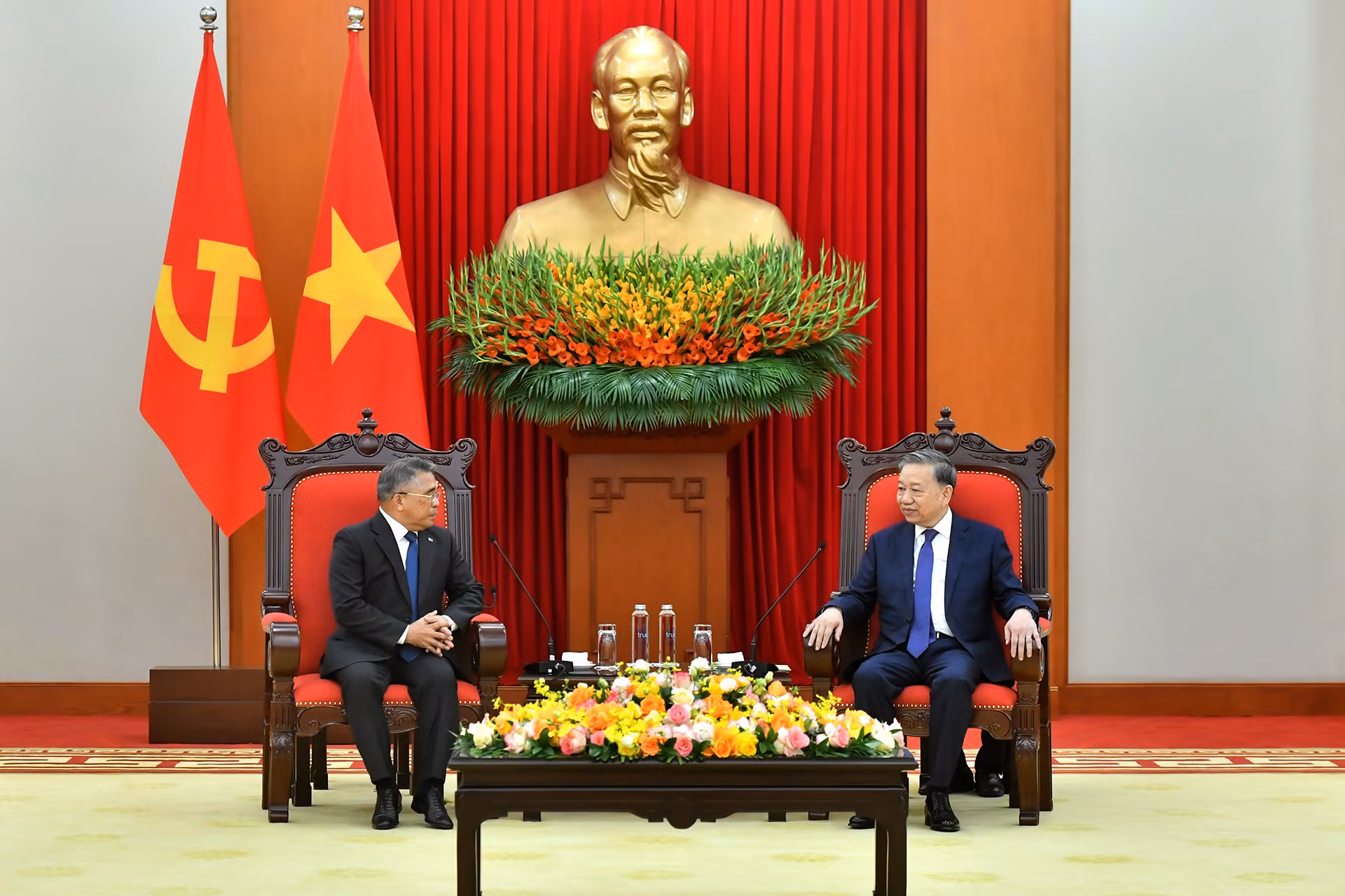 Tổng Bí thư Tô Lâm tiếp Đại sứ Philippines Meynardo Los Banos Montealegre.