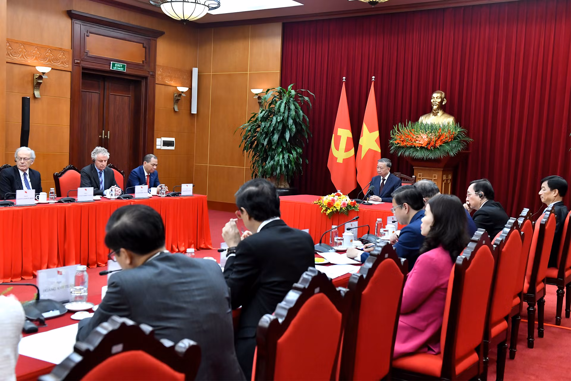 Quang cảnh buổi tiếp.