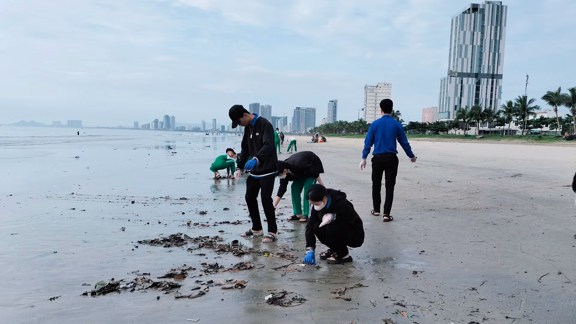 Dự kiến, sáng thứ 7 (21/10), Thành Đoàn Đà Nẵng sẽ đồng loạt thực hiện ra quân trên các bãi biển tại Thanh Khê và Liên Chiểu vì tình hình hiện tại nước vẫn còn đổ ra biển ở khu vực này và rác vẫn còn tấp vào bờ. Dự kiến, sáng thứ 7 (21/10), Thành Đoàn Đà Nẵng sẽ đồng loạt thực hiện ra quân trên các bãi biển tại Thanh Khê và Liên Chiểu vì tình hình hiện tại nước vẫn còn đổ ra biển ở khu vực này và rác vẫn còn tấp vào bờ.