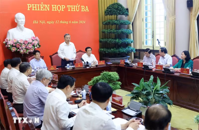 Chủ tịch nước Tô Lâm phát biểu chỉ đạo. (Ảnh: TTXVN)