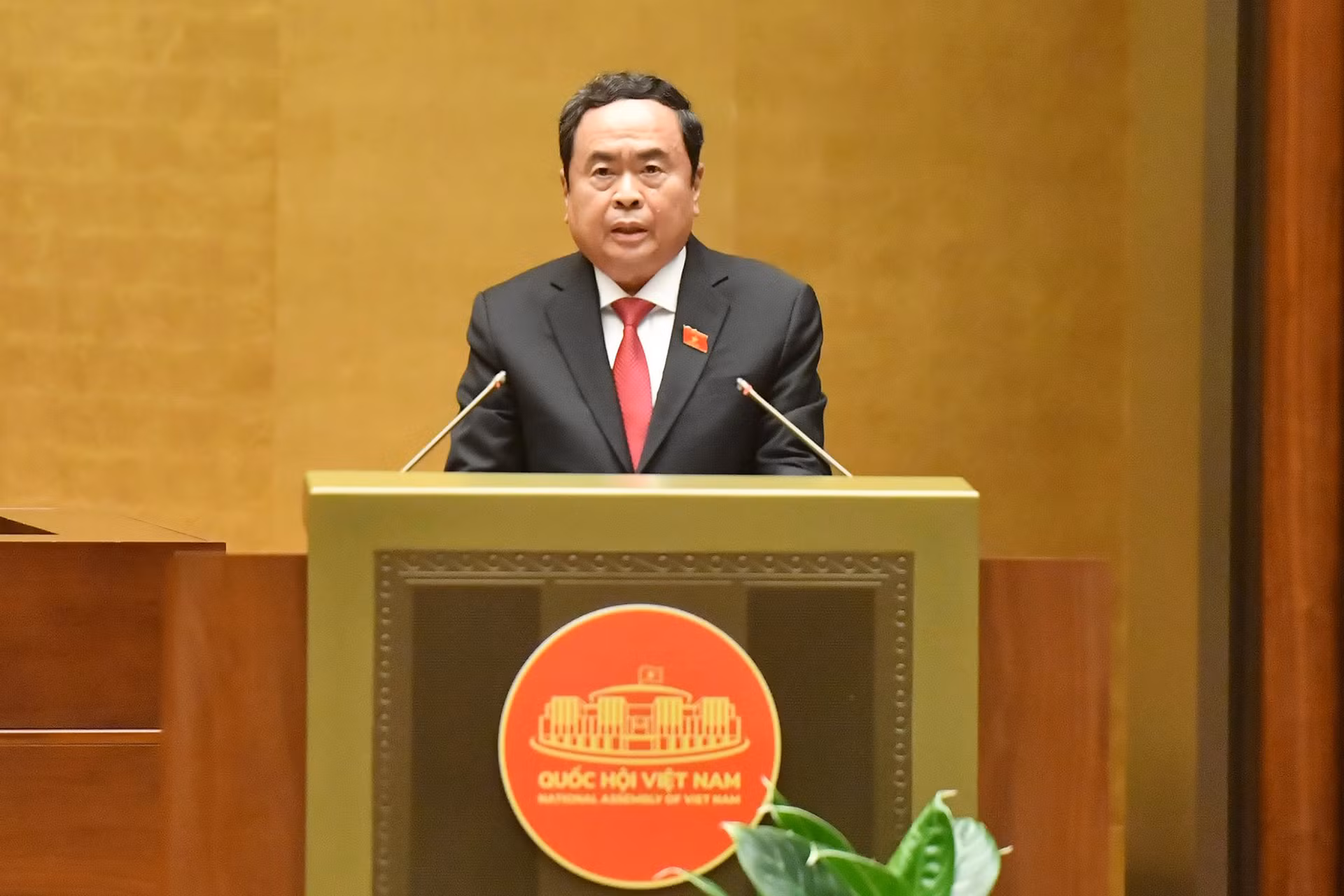 Chủ tịch Quốc hội Trần Thanh Mẫn phát biểu bế mạc Kỳ họp thứ 7, Quốc hội khóa XV.