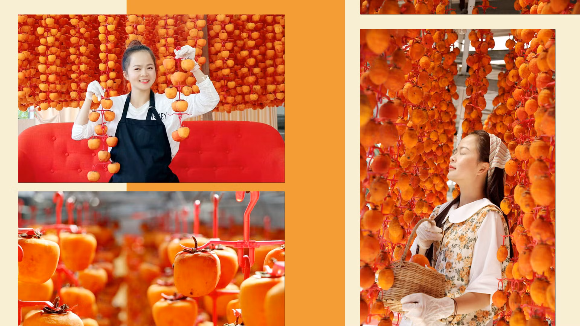 Với đặc sản hồng treo gió Đà Lạt, thông thường, khoảng ba tuần là quá trình treo gió hoàn tất. Trong quá trình này, người làm hồng treo gió rất "khắt khe" trong việc "mở cửa" cho du khách check-in nhằm bảo đảm môi trường thanh sạch. Phần lớn, những khuôn hình mơ màng, quyến rũ như thế thường được những "cô chủ" ghi lại.