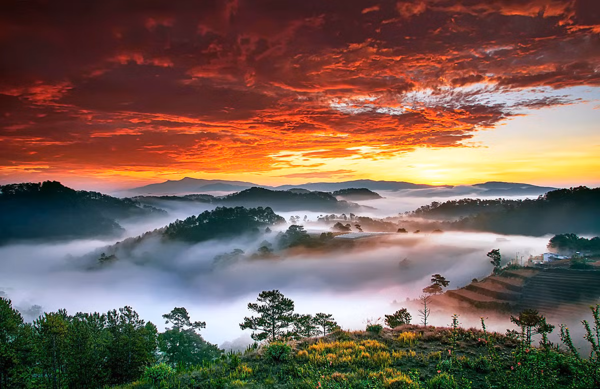 Sắc thu. (Ảnh: Võ Trang) Sắc thu. (Ảnh: Võ Trang)