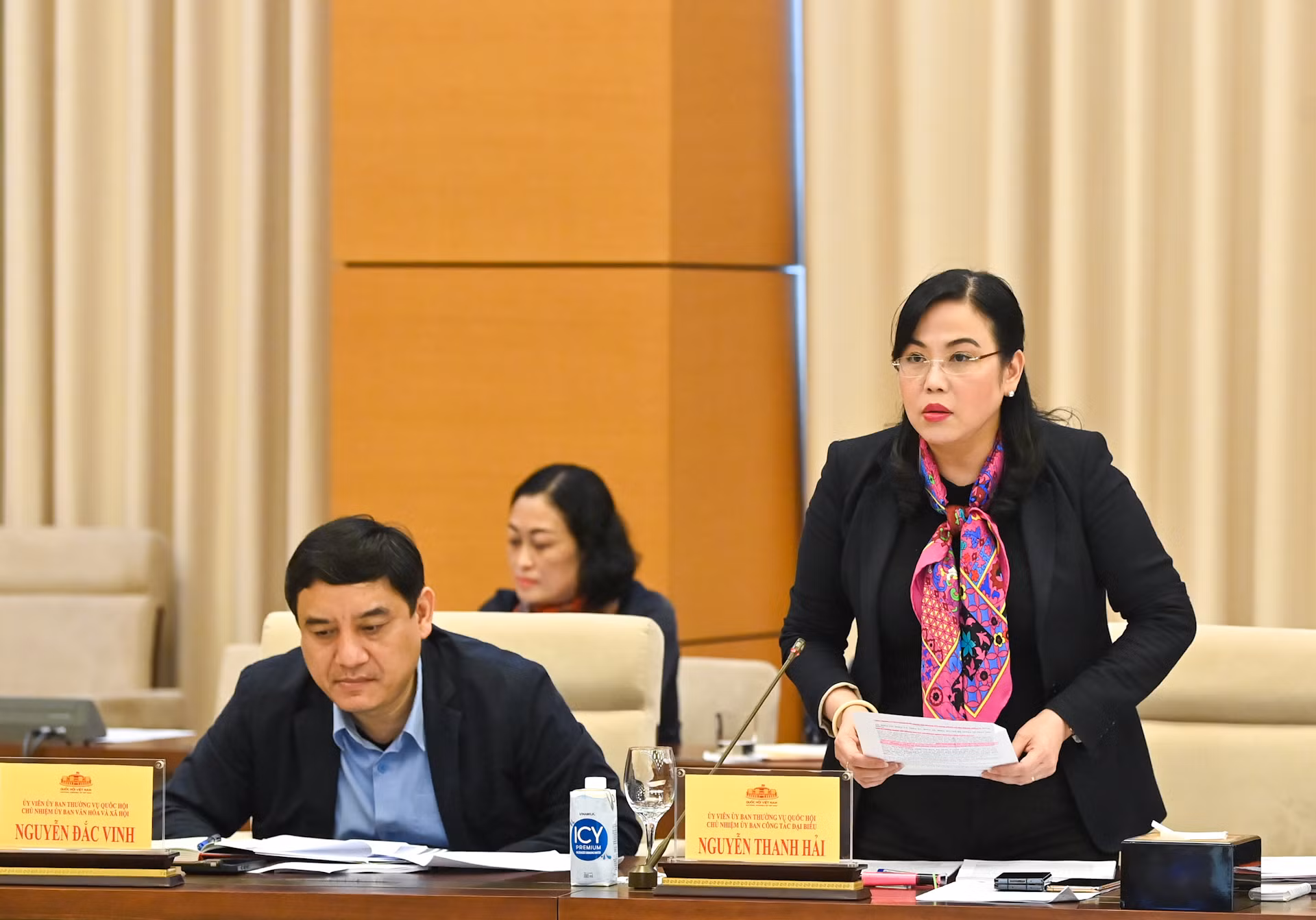 Chủ nhiệm Ủy ban Công tác đại biểu Nguyễn Thanh Hải phát biểu tại cuộc họp. Chủ nhiệm Ủy ban Công tác đại biểu Nguyễn Thanh Hải phát biểu tại cuộc họp.