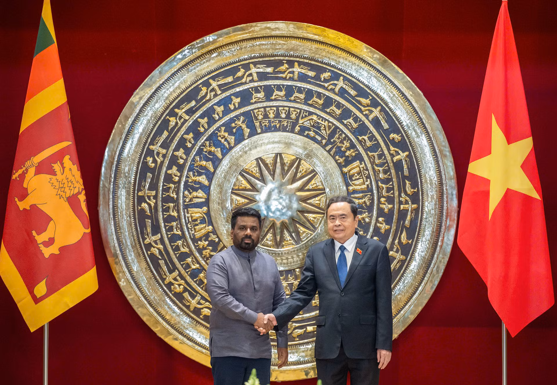[Ảnh] Chủ tịch Quốc hội Trần Thanh Mẫn hội kiến Tổng thống Sri Lanka Anura Kumara Dissanayaka ảnh 3