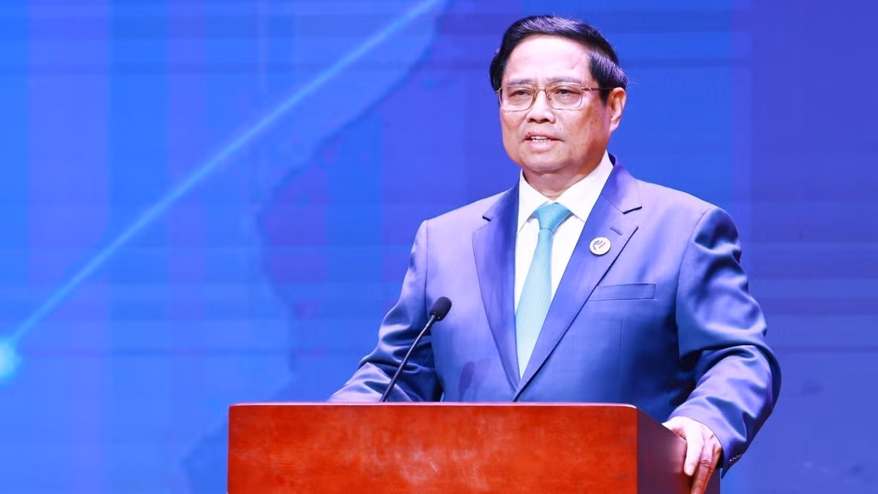 Thủ tướng Phạm Minh Chính phát biểu tại buổi ăn sáng và giao lưu với Hội đồng Tư vấn Kinh doanh ASEAN. (Ảnh: Dương Giang-TTXVN) Thủ tướng Phạm Minh Chính phát biểu tại buổi ăn sáng và giao lưu với Hội đồng Tư vấn Kinh doanh ASEAN. (Ảnh: Dương Giang-TTXVN)