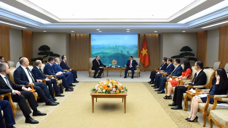 Quang cảnh buổi tiếp.