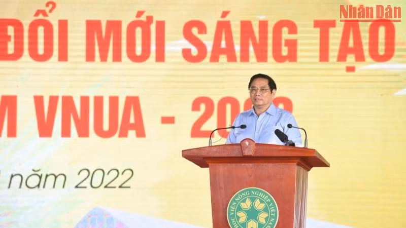 Thủ tướng Phạm Minh Chính phát biểu tại sự kiện. Thủ tướng Phạm Minh Chính phát biểu tại sự kiện.
