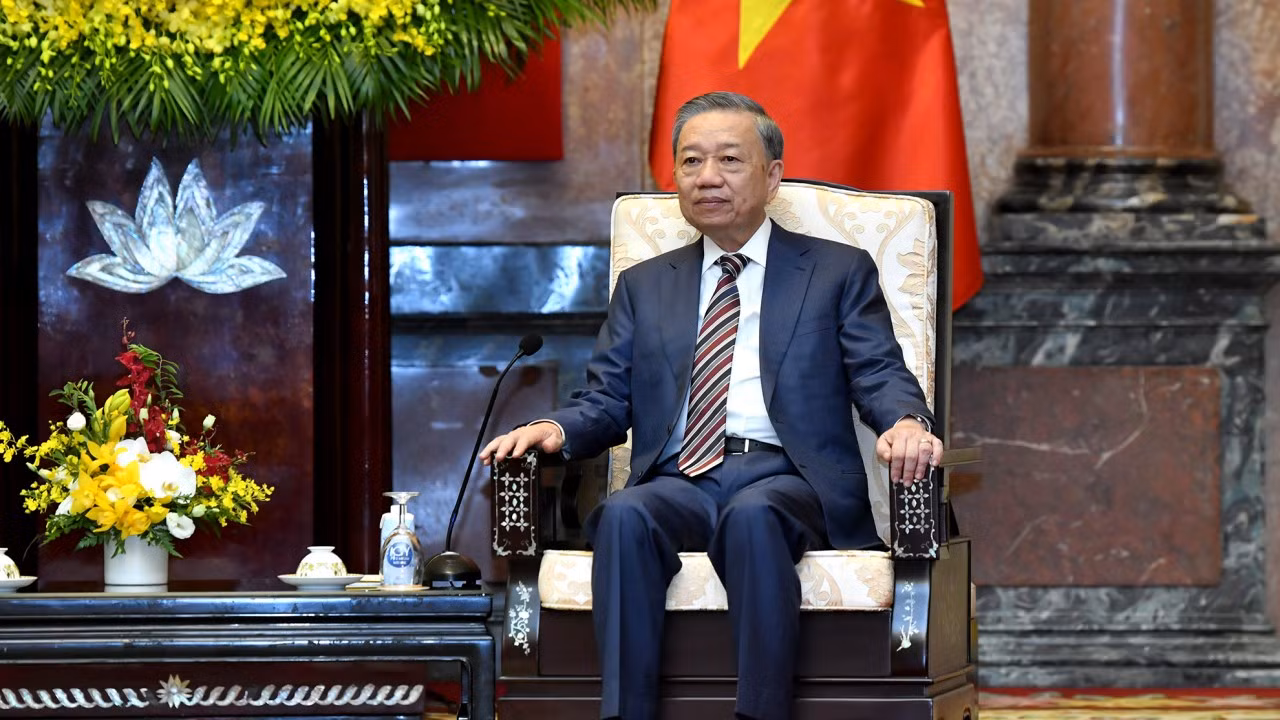Chủ tịch nước Tô Lâm phát biểu tại buổi tiếp.