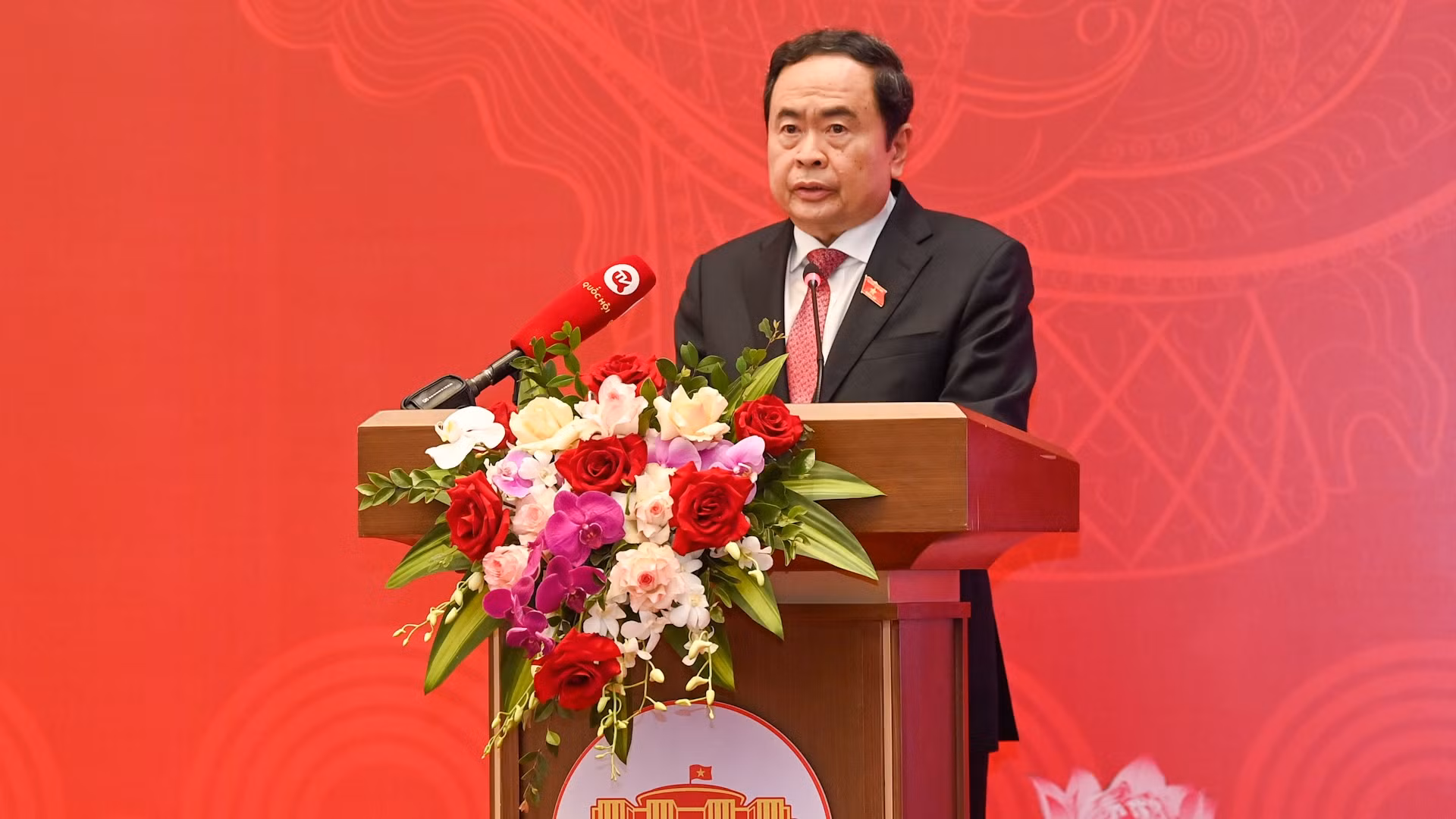 Phó Chủ tịch Thường trực Quốc hội Trần Thanh Mẫn phát biểu khai mạc Hội nghị.