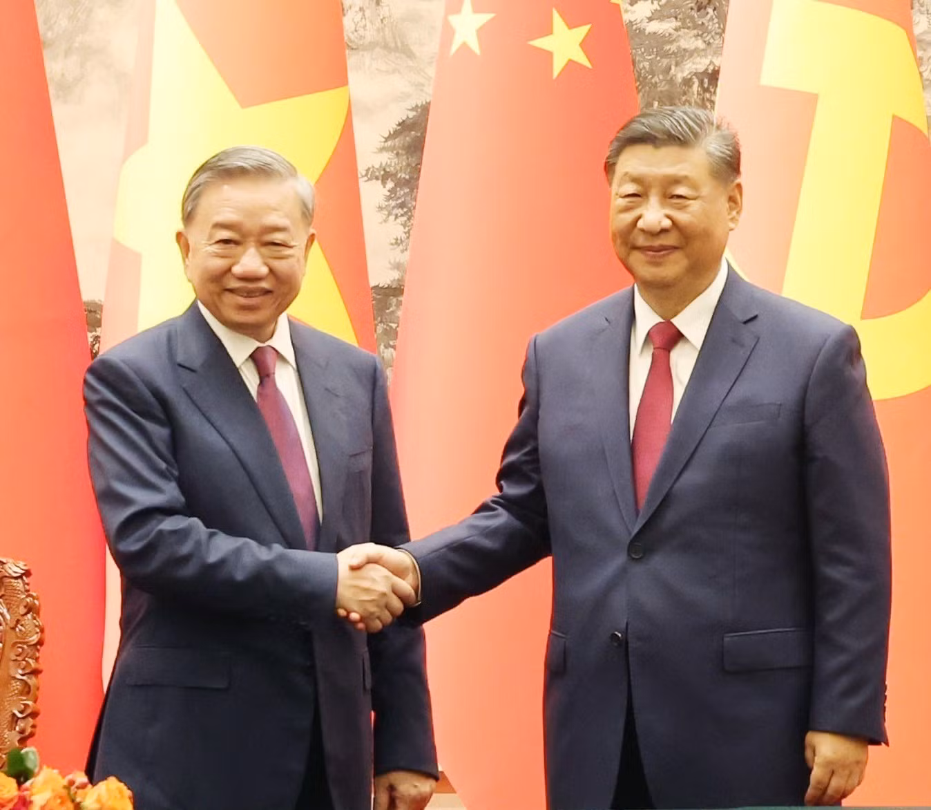 Tổng Bí thư, Chủ tịch nước Tô Lâm và Tổng Bí thư, Chủ tịch nước Trung Quốc Tập Cận Bình. Ảnh: Trí Dũng – TTXVN
