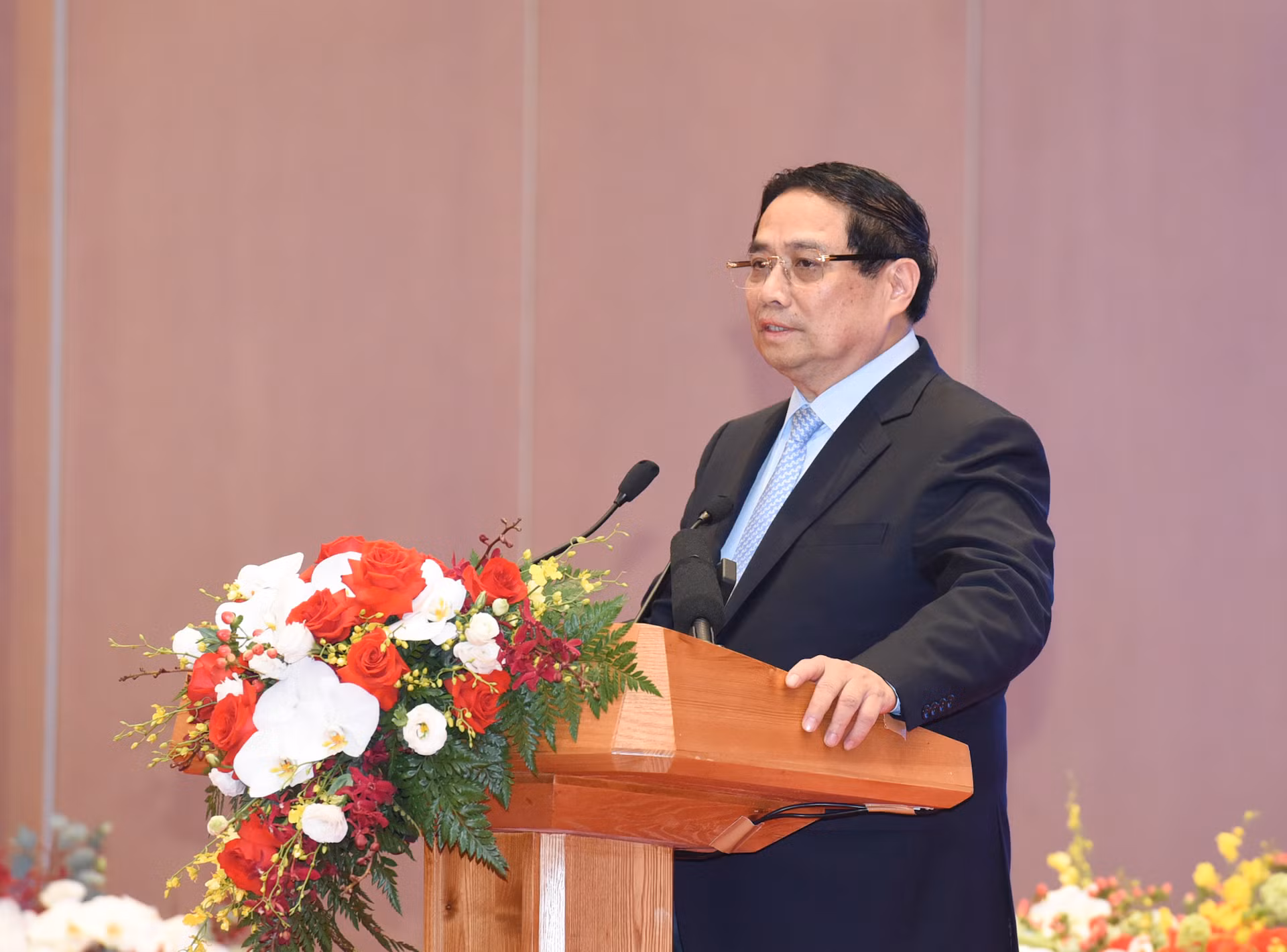 Thủ tướng Phạm Minh Chính đánh giá cao và trân trọng cảm ơn sự đóng góp thiết thực, hiệu quả của các doanh nghiệp Nhật Bản đối với sự phát triển của Việt Nam và quan hệ hữu nghị giữa hai nước.