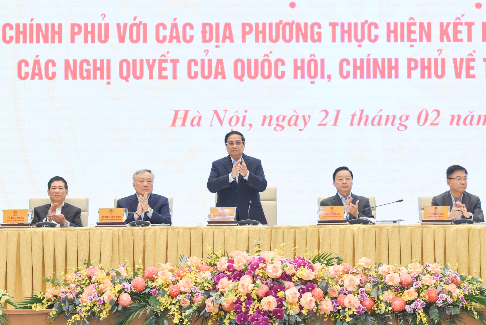 Thủ tướng Phạm Minh Chính chủ trì Hội nghị Chính phủ với các địa phương về tăng trưởng kinh tế.