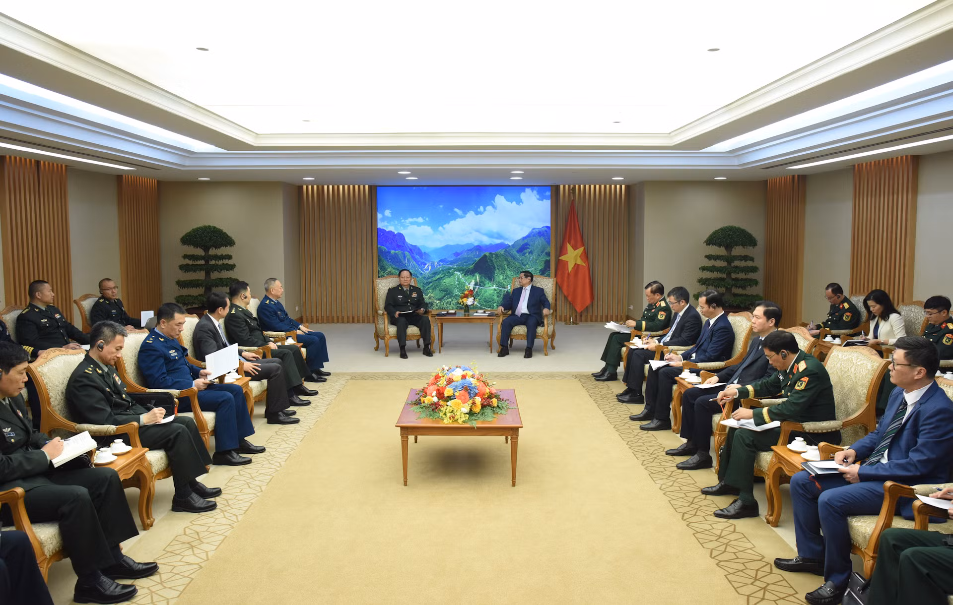 Quang cảnh buổi tiếp.