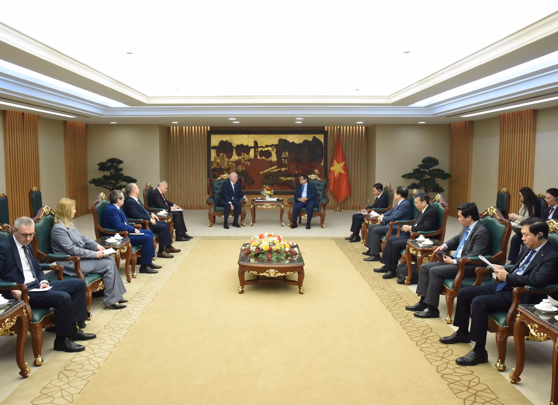 Quang cảnh buổi tiếp.