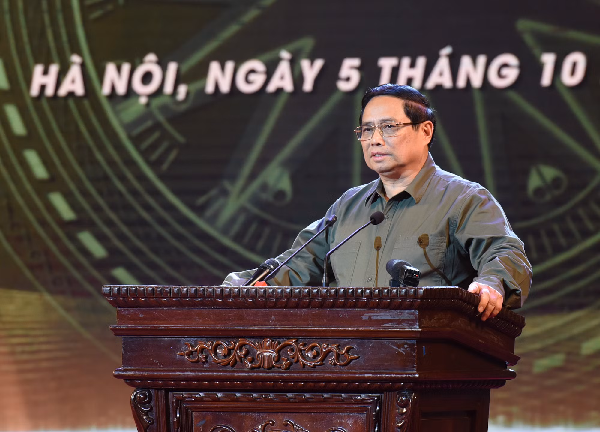 Thủ tướng Phạm Minh Chính phát biểu tại Chương trình. Thủ tướng Phạm Minh Chính phát biểu tại Chương trình.