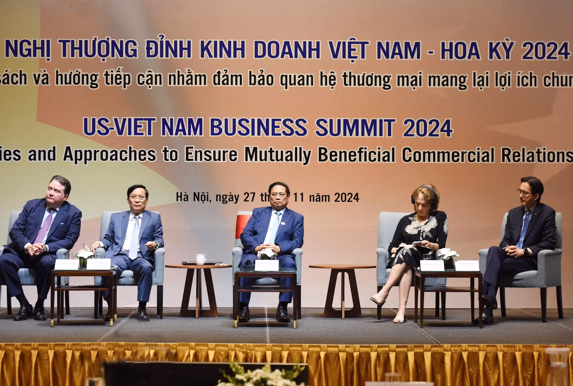 Thủ tướng Phạm Minh Chính dự Hội nghị Thượng đỉnh Kinh doanh Việt Nam-Hoa Kỳ năm 2024.