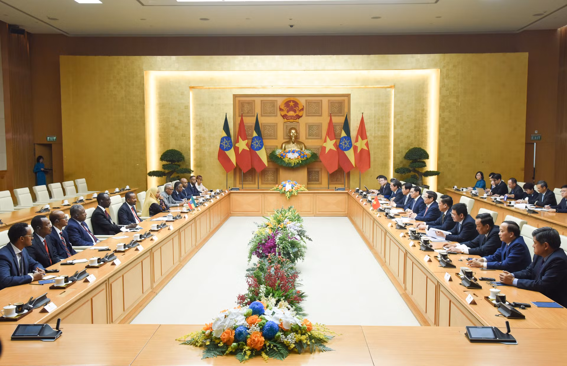 Quang cảnh hội đàm.