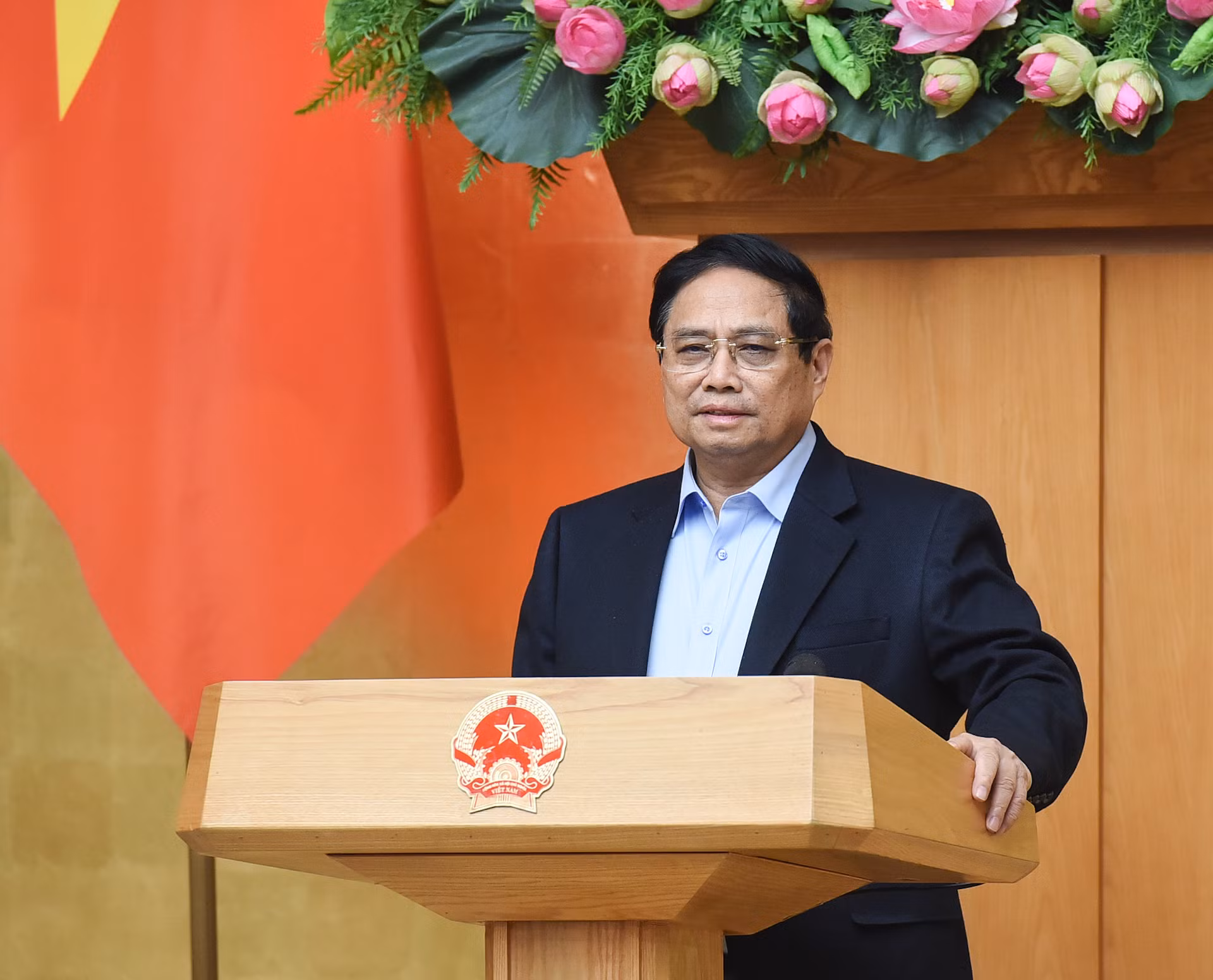 Thủ tướng Phạm Minh Chính phát biểu chỉ đạo phiên họp.