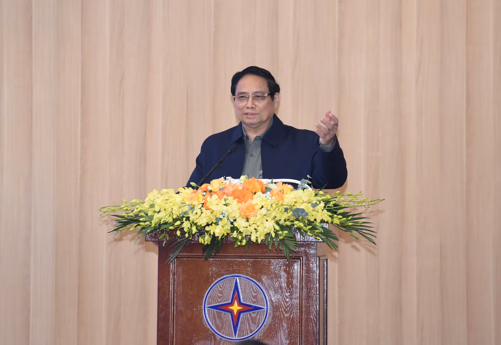 Thủ tướng Phạm Minh Chính phát biểu tại Hội nghị. Thủ tướng Phạm Minh Chính phát biểu tại Hội nghị.