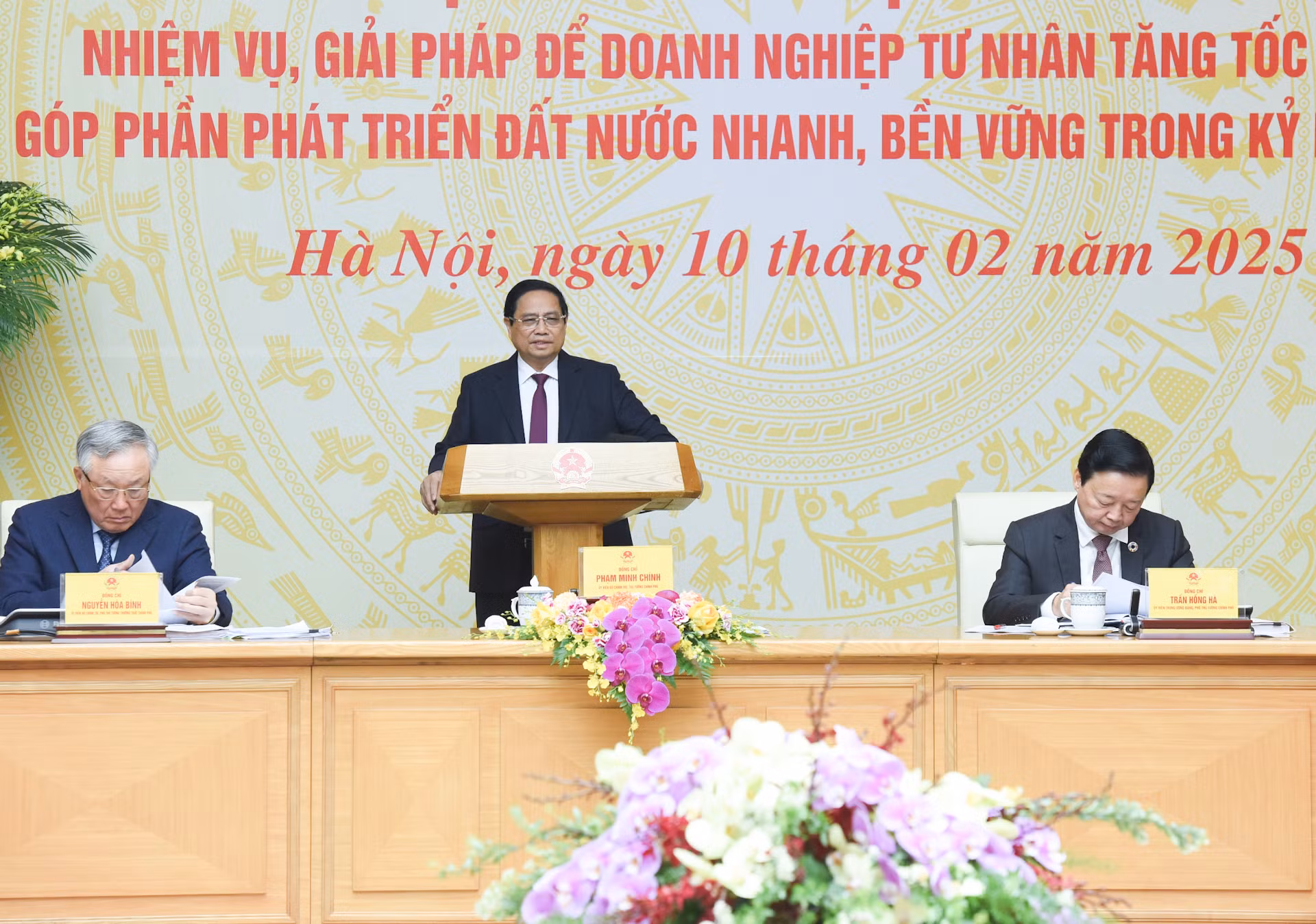 Thủ tướng Phạm Minh Chính phát biểu khai mạc hội nghị.