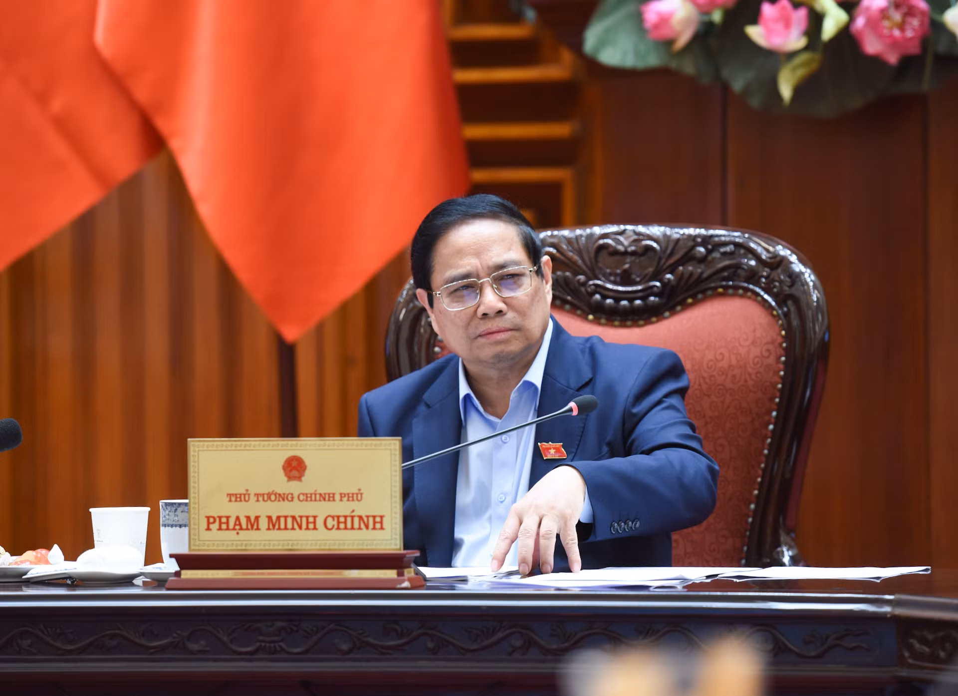 Thủ tướng Phạm Minh Chính phát biểu chỉ đạo hội nghị.