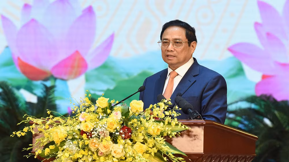 Thủ tướng Phạm Minh Chính phát biểu tại buổi lễ.